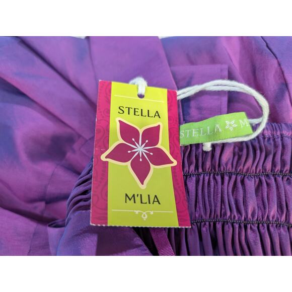 Stella M’Lia Purple Tiered Ruffle Party Dress Girls OS (Fits Like 10/12) NWT - Picture 5 of 6
